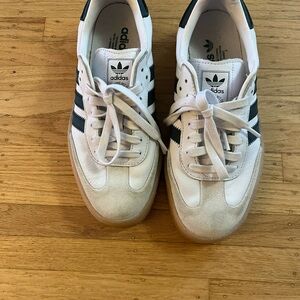 White and Green Sneakers